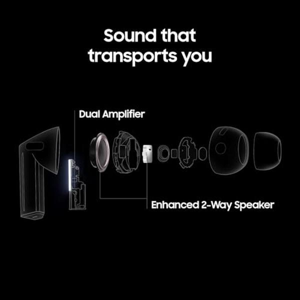 SAMSUNG Galaxy Buds 3 Pro AI True Wireless Bluetooth Earbuds, Noise Cancelling, Sound Optimization, Redesigned Comfort Fit, Silver [US Version, Amazon Exclusive, 2Yr Warranty]