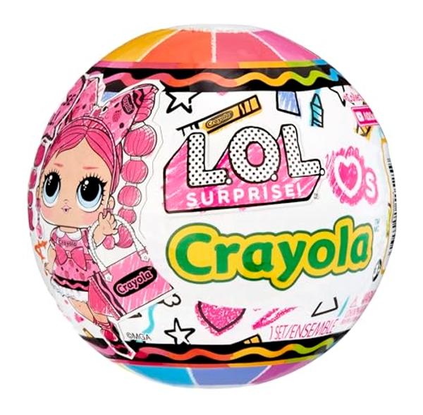 LOL Surprise Loves Crayola Tots - Collectible Doll, 7 Surprises, Crayon Color Theme, Limited Edition Small Doll, Great Toy Gift for Girls Ages 3+