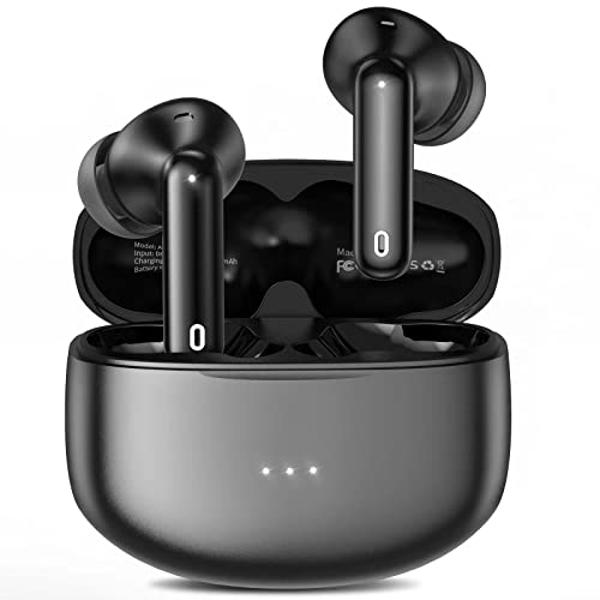 A40 Pro Wireless Earbuds, 50Hrs Playtime Bluetooth Earbuds Built in Noise Cancellation Mic with Charging Case, Headphones Stereo Sound, IPX7 Waterproof Ear buds for iPhone and Andr