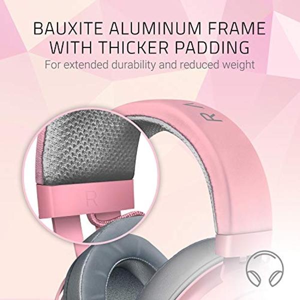 Razer Kraken Gaming Headset: Lightweight Aluminum Frame, Retractable Noise Isolating Microphone, For PC, PS4, PS5, Switch, Xbox One, Xbox Series X & S, Mobile, 3.5 mm Audio Jack - 