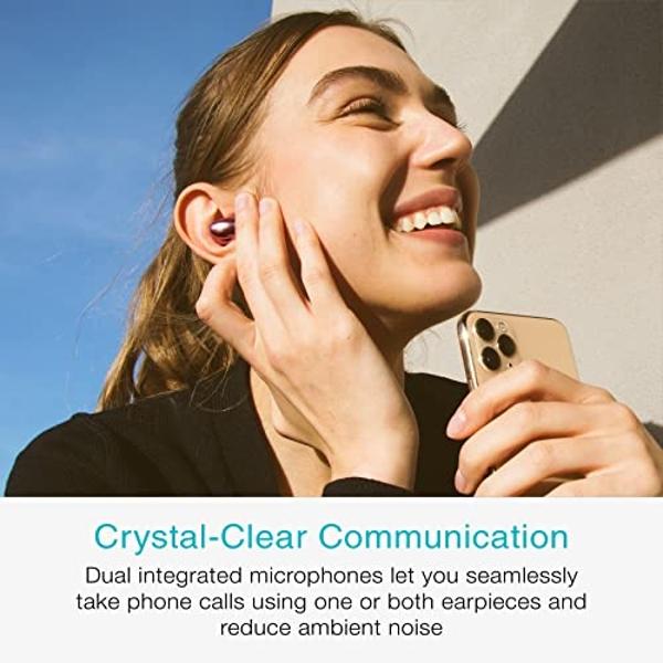Compaq wirless Earbuds QBuds, Bluetooth with immersive Premium Sound, Touch Control, Long Distance (10 k), LED Display Charging case, IPX7 Sweat- Resistant, Compatible w/Android & 
