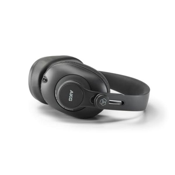 AKG Pro Audio K361BT Bluetooth Wireless or Wired, Over-Ear, Closed-Back, Light Weight, Foldable, Professional Recording Studio Headphones, Studio Monitor Mixing, Podcast, DJ Stereo