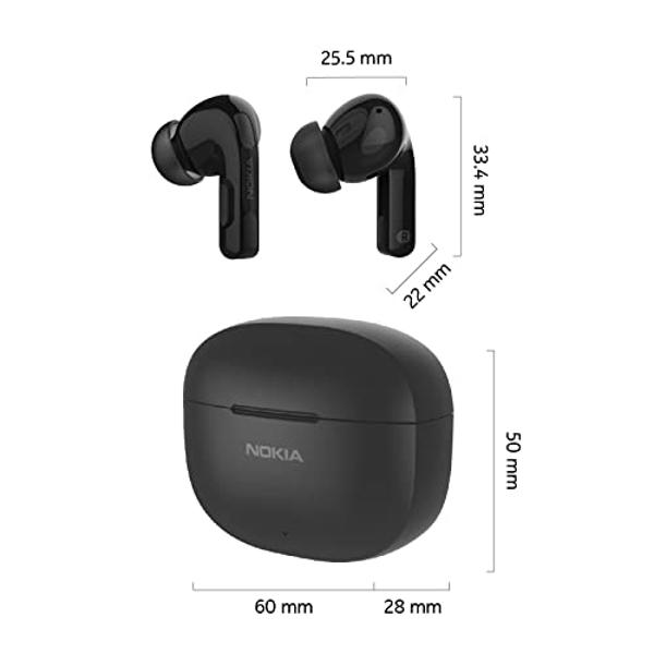Compaq wirless Earbuds QBuds, Bluetooth with immersive Premium Sound, Touch Control, Long Distance (10 k), LED Display Charging case, IPX7 Sweat- Resistant, Compatible w/Android & 