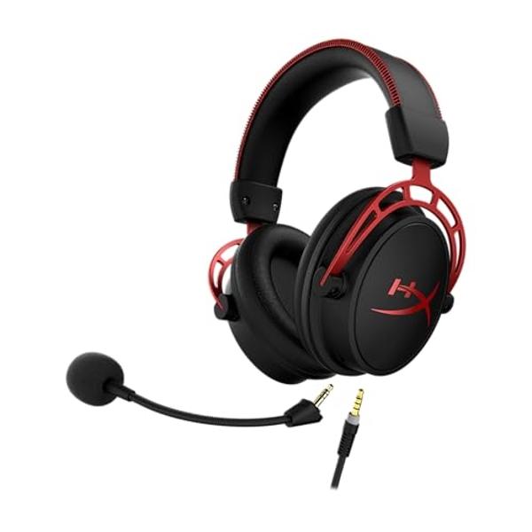 HyperX Cloud Alpha - Gaming Headset, Dual Chamber Drivers, Legendary Comfort, Aluminum Frame, Detachable Microphone, Works on PC, PS4, PS5, Xbox One/ Series X|S, Nintendo Switch an