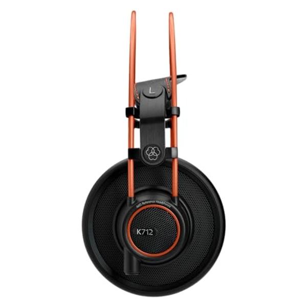 AKG Pro Audio K712 PRO Over-Ear Open Reference Studio Headphones, Black, 4.76 x 7.83 x 4.45 inches (2458X00140)