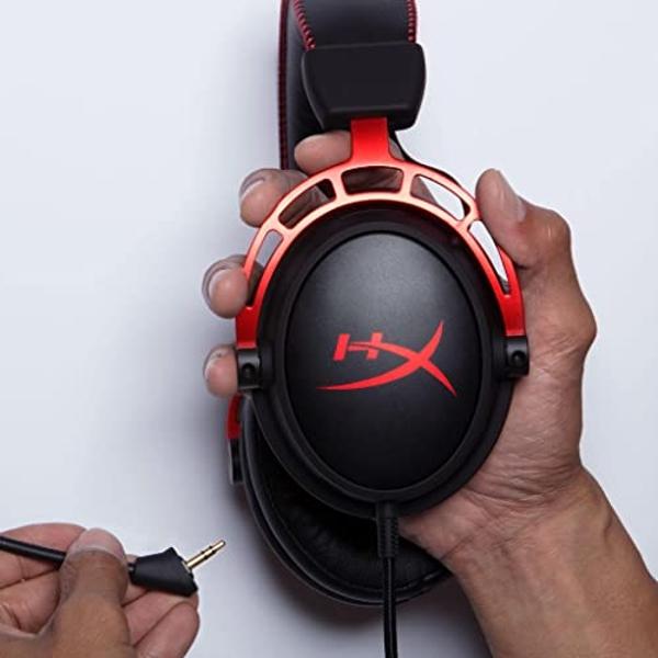 HyperX Cloud Alpha - Gaming Headset, Dual Chamber Drivers, Legendary Comfort, Aluminum Frame, Detachable Microphone, Works on PC, PS4, PS5, Xbox One/ Series X|S, Nintendo Switch an