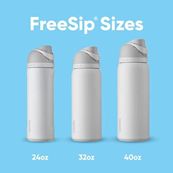 Owala FreeSip Insulated Stainless Steel Water Bottle with Straw for Sports, Travel, and School BPA-Free Sports Water Bottle, 24 oz, Camo Cool