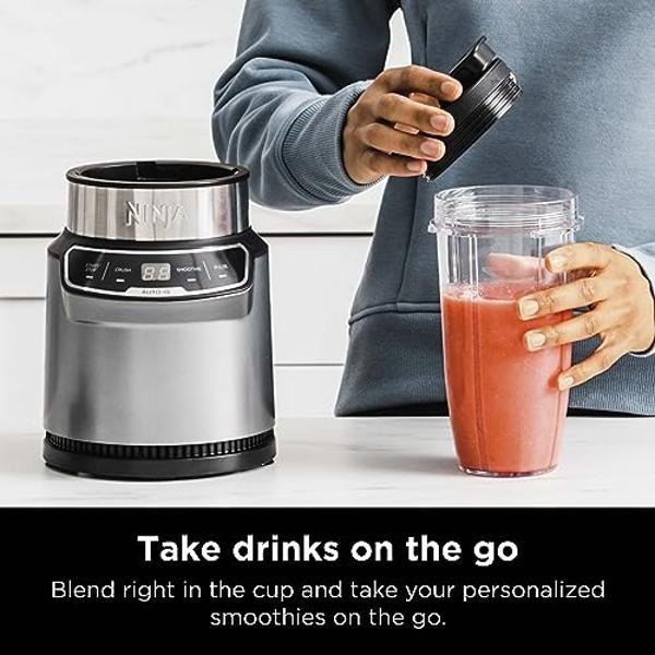 Ninja Blender, For-Smoothies, Salsa, Shakes, Slush, and-Frozen Drinks, Blender, Pitcher, and-Lid, Blender for-Kitchen, Crushes Ice, Fruit, and-Veggies, 1000-Watt, Dishwasher Safe, 