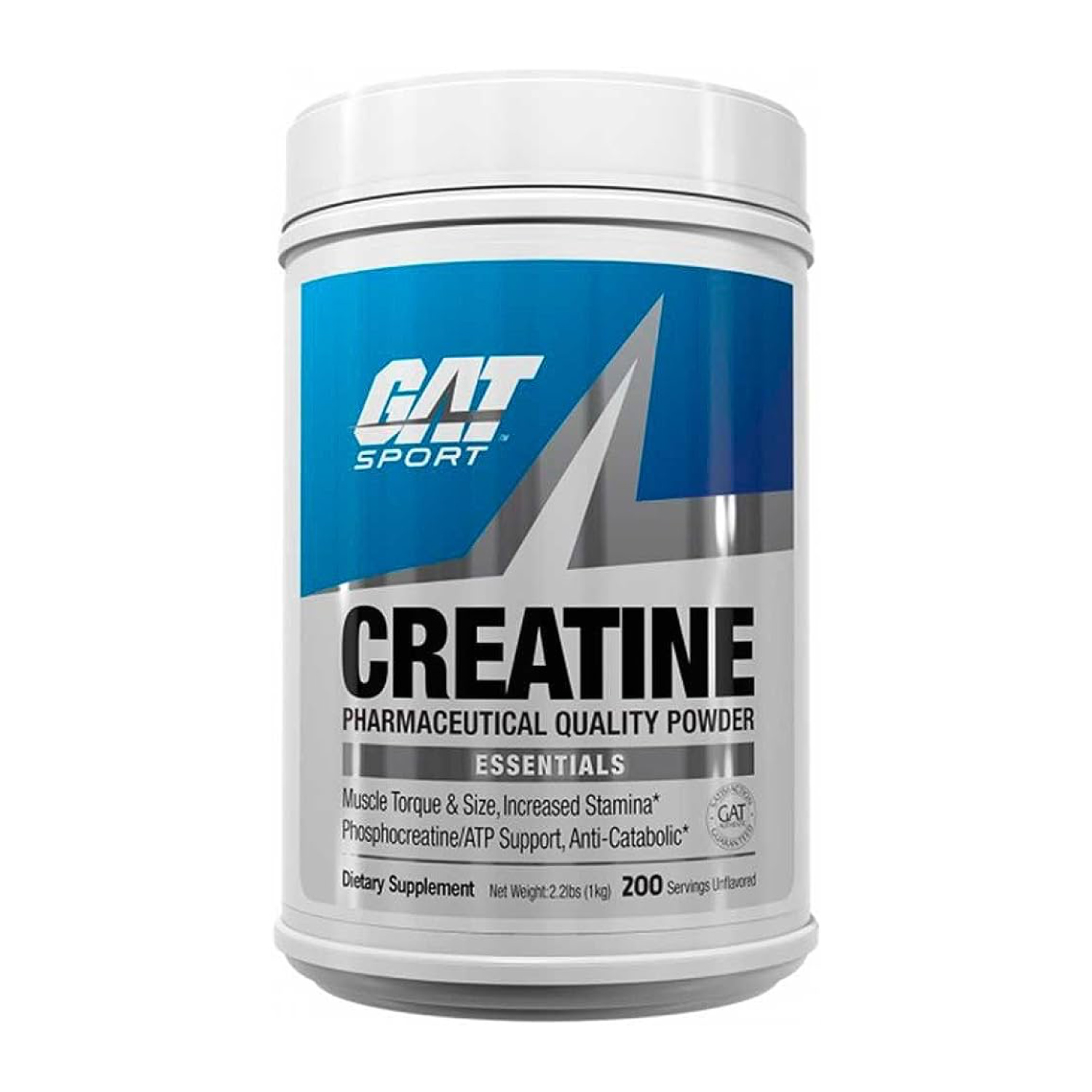 Creatina Gat Creatine 1kg 200 Serv. - Sin Sabor