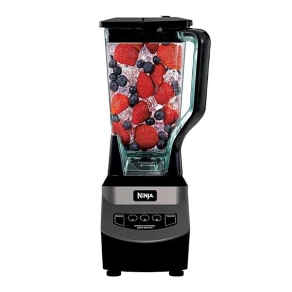 Ninja Blender, For-Smoothies, Salsa, Shakes, Slush, and-Frozen Drinks, Blender, Pitcher, and-Lid, Blender for-Kitchen, Crushes Ice, Fruit, and-Veggies, 1000-Watt, Dishwasher Safe, 