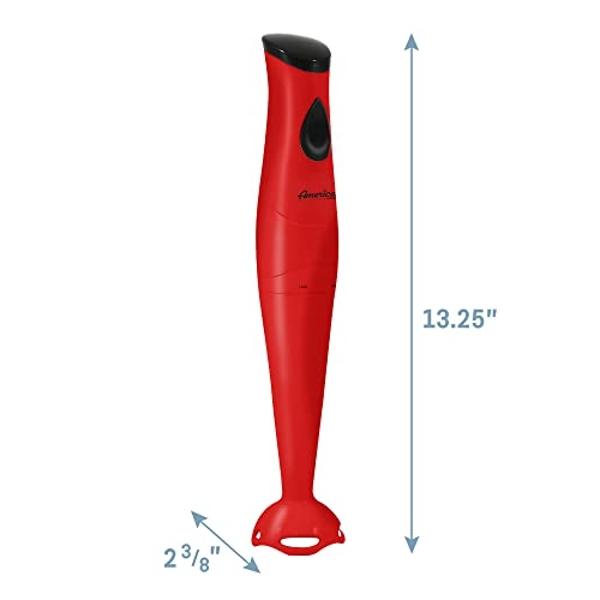 Elite Gourmet Electric Immersion Hand Blender, Mixer, Chopper, 1-Touch Control Multi Purpose Hand Blender Stick, Mixer, Chopper, 150 Watts One-Touch Control For Soups, Sauces, Baby