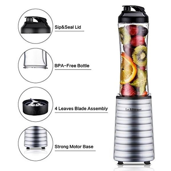 Zulay Immersion Stick Mixer Hand Blender - 800 Watts, Turbo Mode, 5-ft Power Electric Cord, Handheld Portable, Stainless Steel Blades - For Effortless Blending Smoothie, Soup, Baby