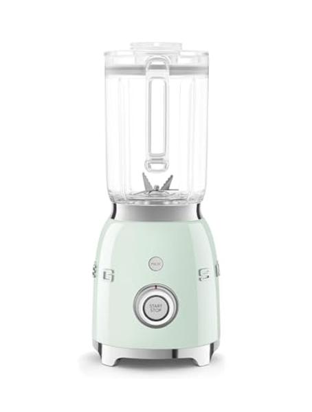 SMEG 50's Retro NEW Countertop Blender with 4 Presets and 4 Speed Settings with 6 Cup BPA Free Titan Renew JUG (Pastel Green)