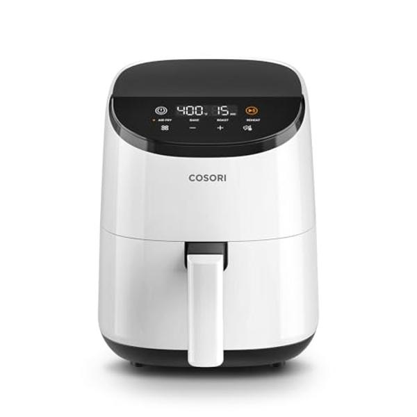 COSORI Air Fryer 2.1 Qt, 4-in-1 Small Mini Airfryer, Bake, Roast, Reheat, 97% Less Oil, Compact & Quiet, Nonstick & Dishwasher Safe Basket, 30 In-App Recipes with Nutrition Facts, 