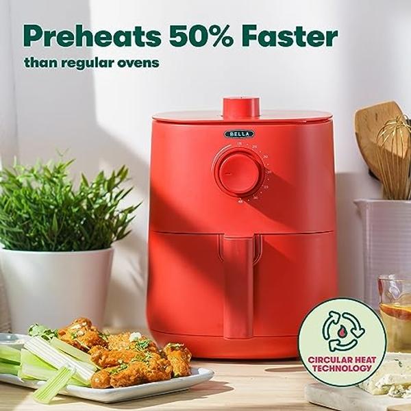 COSORI Air Fryer 2.1 Qt, 4-in-1 Small Mini Airfryer, Bake, Roast, Reheat, 97% Less Oil, Compact & Quiet, Nonstick & Dishwasher Safe Basket, 30 In-App Recipes with Nutrition Facts, 