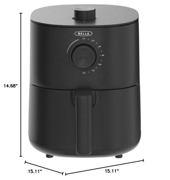 CRUX x Marshmello 3.0 QT Digital Air Fryer with TurboCrisp Technology, Touch Screen Temperature Control, Timer and Auto Shut-off, Fully Programmable, Silicone Cupcake Molds Include