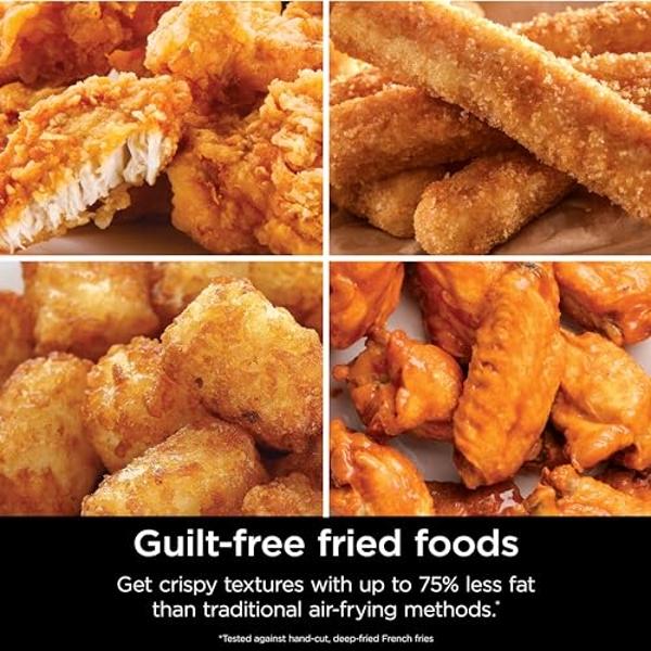 Ninja Air Fryer Pro XL 6-in-1 with 6.5 QT Capacity, Max Crisp, Air Fry, Air Roast, Bake, Reheat, Dehydrate, Max Crisp Technology with 450F, Nonstick Basket & Crisper Plate, Grey, A