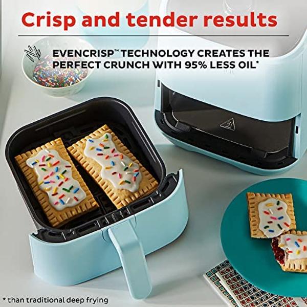 Instant Pot Vortex 2QT Mini Air Fryer,Small Air fryer that Crisps,Reheats, Bakes,Roasts for Quick Easy Meals,Includes over 100 In-App Recipes, is Dishwasher-Safe, from the Makers o