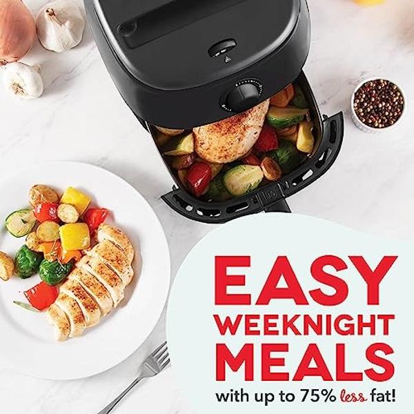 Cuisinart Air Fryer Oven, 2.6-Qt Basket Stainless Steel Air Fryer, Kitchen Dishwasher-Safe Parts with 3 Presets to Roast, Bake, & Air Fry, Quick & Easy Electric Fryer Meals, AIR-80