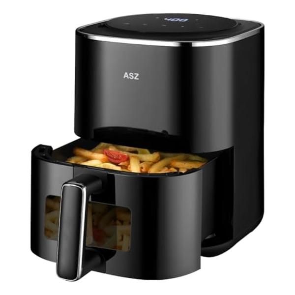 West Bend Air Fryer Dual Basket 10-Quart Capacity with Digital Controls View Windows and 15 Cooking Presets, Nonstick Frying Baskets, Dual Zone Features, 1600-Watts, Black