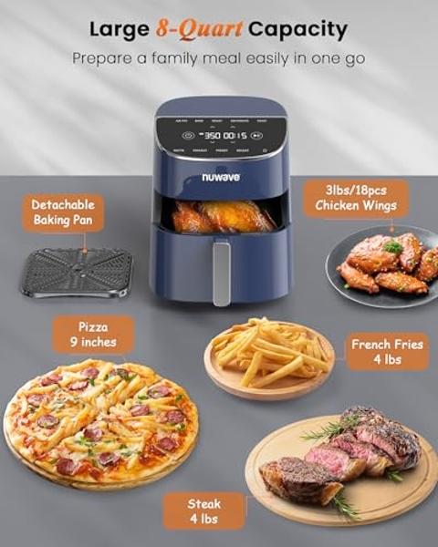 Oster Extra Large French Door Air Fryer Oven, 6 Cooking Functions, 60-Minute Timer, Stainless Steel Countertop Appliance