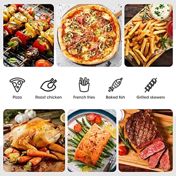 Oster Extra Large French Door Air Fryer Oven, 6 Cooking Functions, 60-Minute Timer, Stainless Steel Countertop Appliance