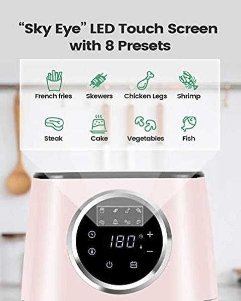 GreenLife 4.5QT Mechanical Air Fryer, PFAS-Free Ceramic Nonstick Crisper Drawer, Adjustable Temperature Timer Dial, LED Indicator, Holiday Gifting, Dishwasher Safe, Kitchen Essenti
