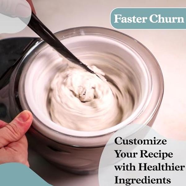 Tern Craft Ice Cream Maker - Artisan Homemade Ice Cream, Gelato and Frozen Custard in Minutes with (2) 1 Pint Freezer Bowls