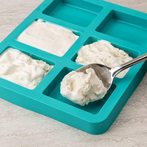 ZOKU Ice Cream Maker, Compact Make and Serve Bowl with Stainless Steel Freezer Core Creates Soft Serve, Frozen Yogurt, Ice Cream and More in Minutes, BPA-free, Red