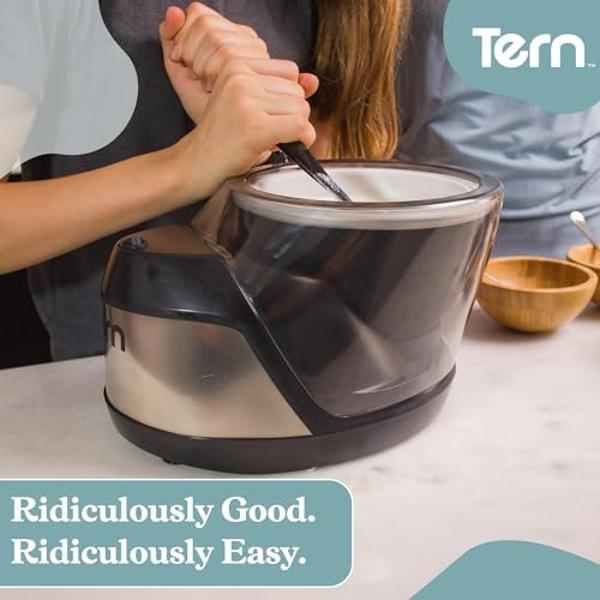Tern Craft Ice Cream Maker - Artisan Homemade Ice Cream, Gelato and Frozen Custard in Minutes with (2) 1 Pint Freezer Bowls