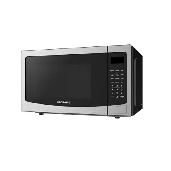 FRIGIDAIRE 1.1 Cu Ft Stainless Steel Countertop Microwave Oven, Multi Function, Programmable, 1000W, residential kitchen, Stainless