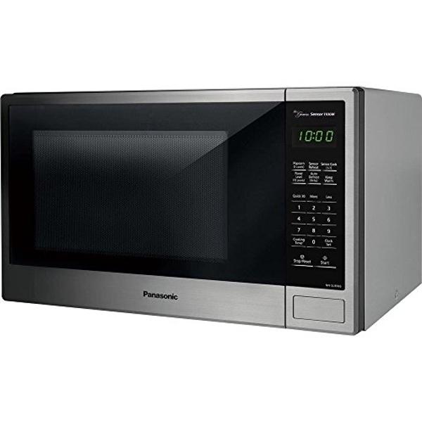 SHARP Countertop Microwave Oven with Removable 13.6" Carousel Turntable, 1100 Watt, 1.6 Cubic Feet, Stainless Steel SMC1662KS cu. ft, CuFt, Stainless