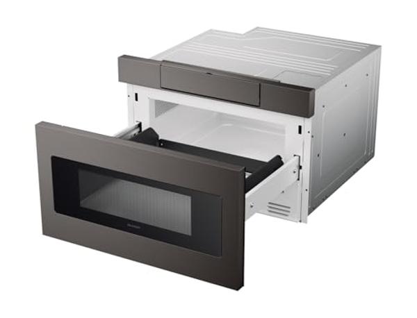 Sharp SMD2470AH 24" Microwave Drawer with 1.2 cu. ft. Capacity in Black Stainless Steel