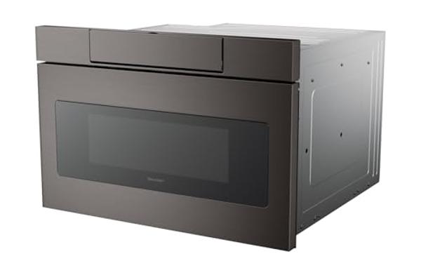 Sharp SMD2470AH 24" Microwave Drawer with 1.2 cu. ft. Capacity in Black Stainless Steel