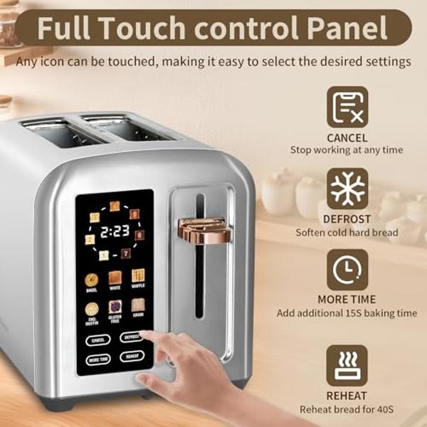 BLACK+DECKER 4-Slice Toaster, TR1410BD, Extra-Wide, 7 Shade Settings ...