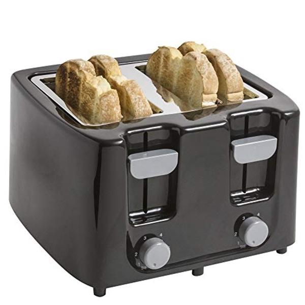 Continental Electric CE-TT029 Toaster, 4 Slice,Cool Touch, Black