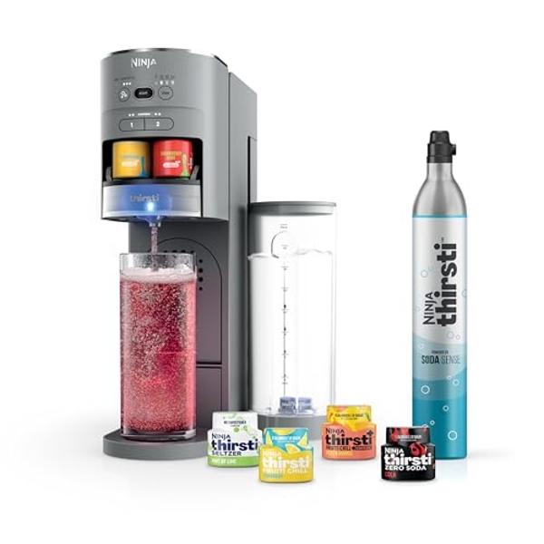 SodaStream - ART Sparkling Water Maker | STARTER KIT | CQC CO2 system | Includes 1x CO2 Cylinder, 1x32 & 1x16 Fl Oz Dishwasher Safe Bottles, 1x Bubly Flavor Drop | Combine with Pep