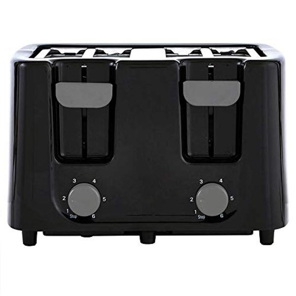 Continental Electric CE-TT029 Toaster, 4 Slice,Cool Touch, Black