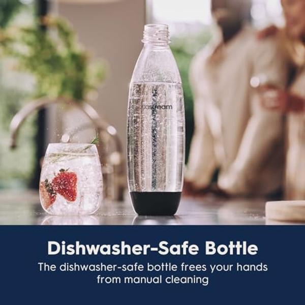 SodaStream - Terra Sparkling Water Maker | VALUE BUNDLE | CQC CO2 system | Includes 2x CO2 Cylinders, 3x 32 Fl Oz Dishwasher Safe Bottles, 2x Bubly Flavor Drops | Combine with Flav