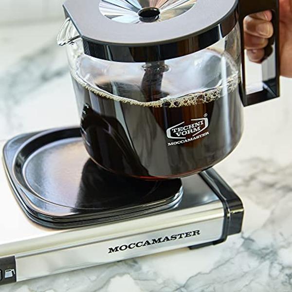 Technivorm Moccamaster 53937 KBGV 10-Cup Coffee Maker Black, 40 Ounce, 1.25l