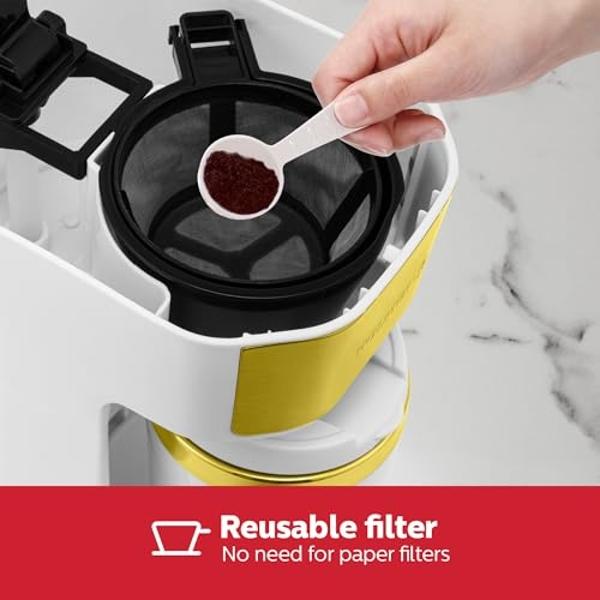 Holstein Housewares Single Serve Coffee Maker, 14oz Personal Coffee ...