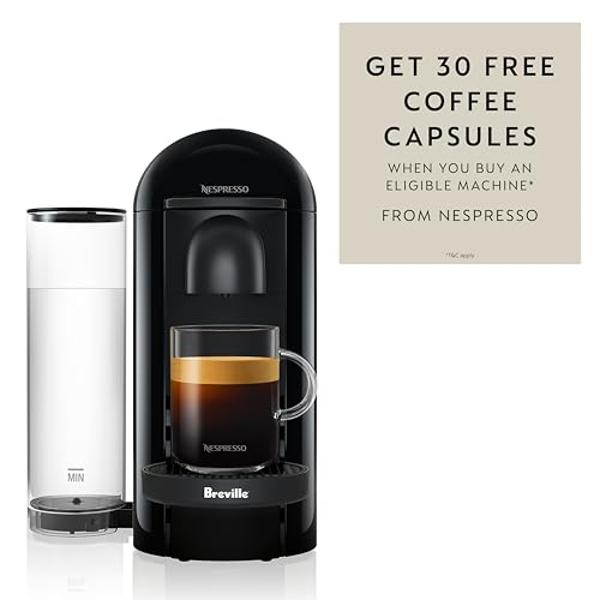 Nespresso Vertuo Plus Coffee and Espresso Maker by Breville, Ink Black