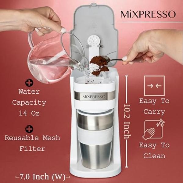 Technivorm Moccamaster 79318 KBGT thermal Carafe 10-Cup Coffee Maker 40 Ounce, Off-White 1.25l
