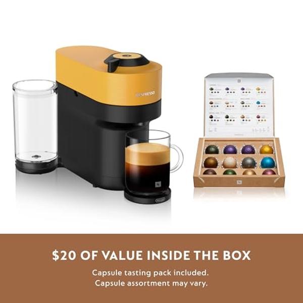 Nespresso Vertuo Plus Coffee and Espresso Maker by Breville, Ink Black with Aeroccino Milk Frother
