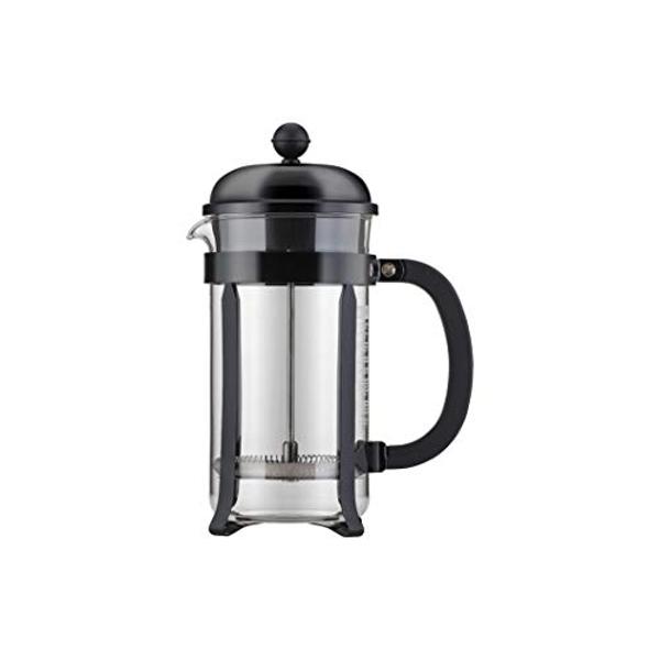 Bodum 51oz Chambord French Press Coffee Maker, High-Heat Borosilicate Glass, Polished Stainless Steel – Made in Portugal