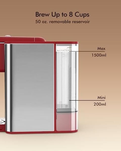 OVALWARE Airtight Cold Brew Iced Coffee Maker Pitcher and Tea Infuser with Spout - 1.0L / 34oz Ovalware RJ3 Brewing Glass Carafe with Removable Stainless Steel Filter