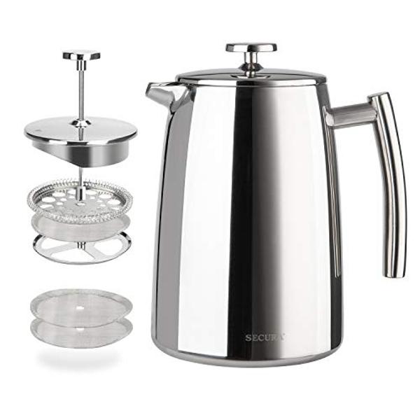 Elite Gourmet EHC113M Personal Single-Serve Compact Coffee Maker Brewer Includes 14Oz. Stainless Steel Interior Thermal Travel Mug, Compatible with Coffee Grounds, Reusable Filter,