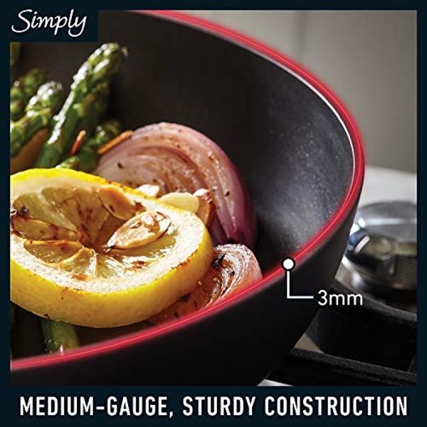 Calphalon Simply Pots and Pans Set, 10-Piece Nonstick Cookware, Hard-Anodized Aluminum, Stay-Cool Handles