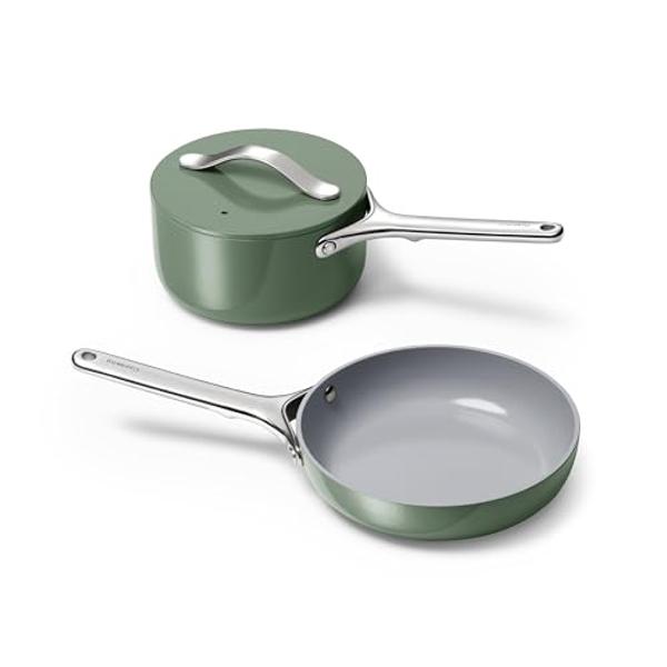 All-Clad HA1 Hard Anodized Nonstick Pots and Pans Set Non Stick Cookware Sets, Oven Broiler Safe 500F, Black