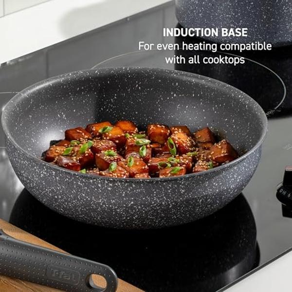 GreenPan Reserve Hard Anodized Healthy Ceramic Nonstick 10 Piece Cookware Pots and Pans Set, Gold-Tone Stainless Steel Handles, PFAS & PFOA-Free, Dishwasher Safe, Oven & Broiler Sa